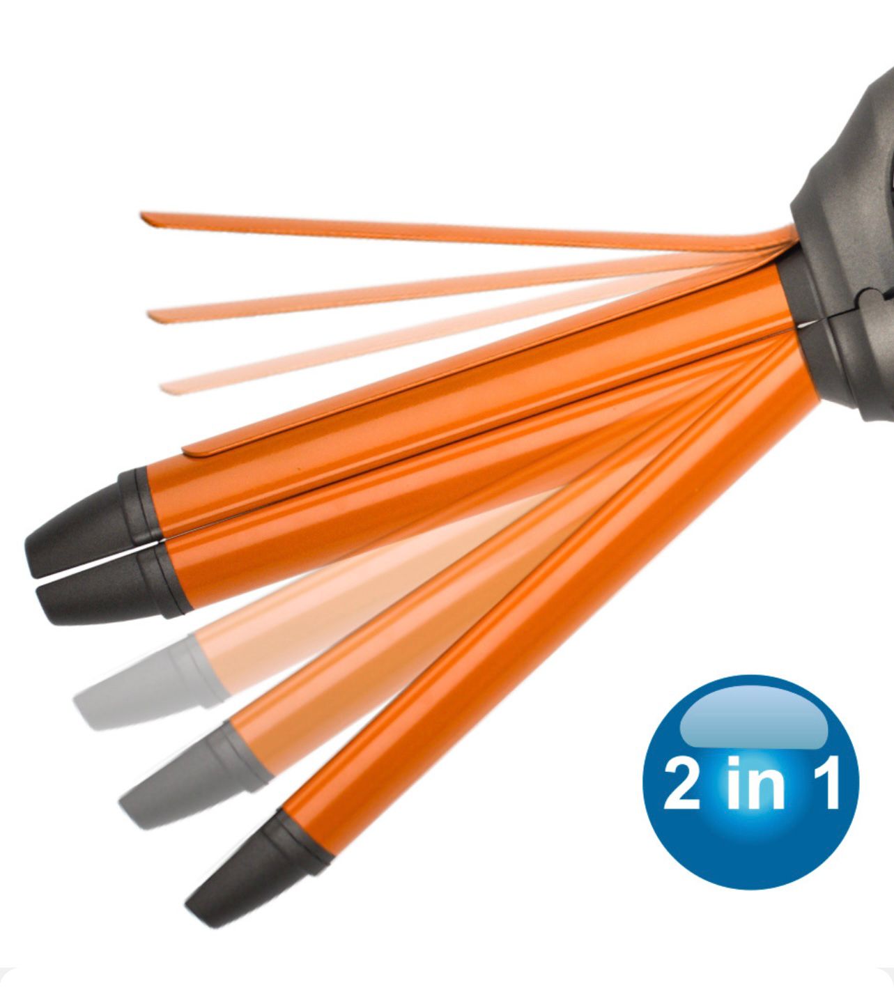 2 in 1 Hair Curler and Straightener